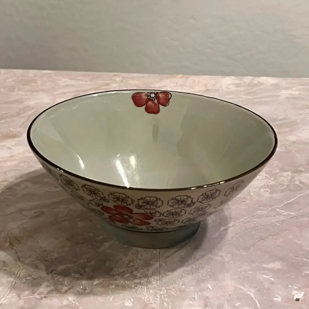 Ceramic Japanese Rice Bowl 7.5